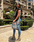 Kathmandu Collection Vintage Patchwork Hobo Bag with Water Bottle Pockets
