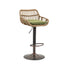 Modern Swivel Bar Stools Adjustable Counter Chairs With Footrest (Set of 2)