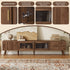 Doors TV Stand For TVs Up To 85", Entertainment Center With Storage Cabinets, TV Media Console Table For Living Room - Natural