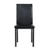 Furniture 5 Piece Metal Dinette Set with Faux Marble Top - Black