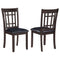 Lavon Wood Dining Side Chair Black and Espresso (Set of 2)