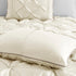 7 Piece Tufted Comforter Set Ivory Queen