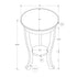 Accent End Table, 2 Tier, Traditional - Walnut