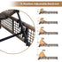 Outdoor Lounge Chair With 5 Position Backrest With Cushion And Wheels