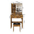 Modern Small Vanity Desk With 3 LED Lighting Modes, 3 Drawers