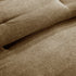 7 Piece Faux Suede Comforter Set Brown King