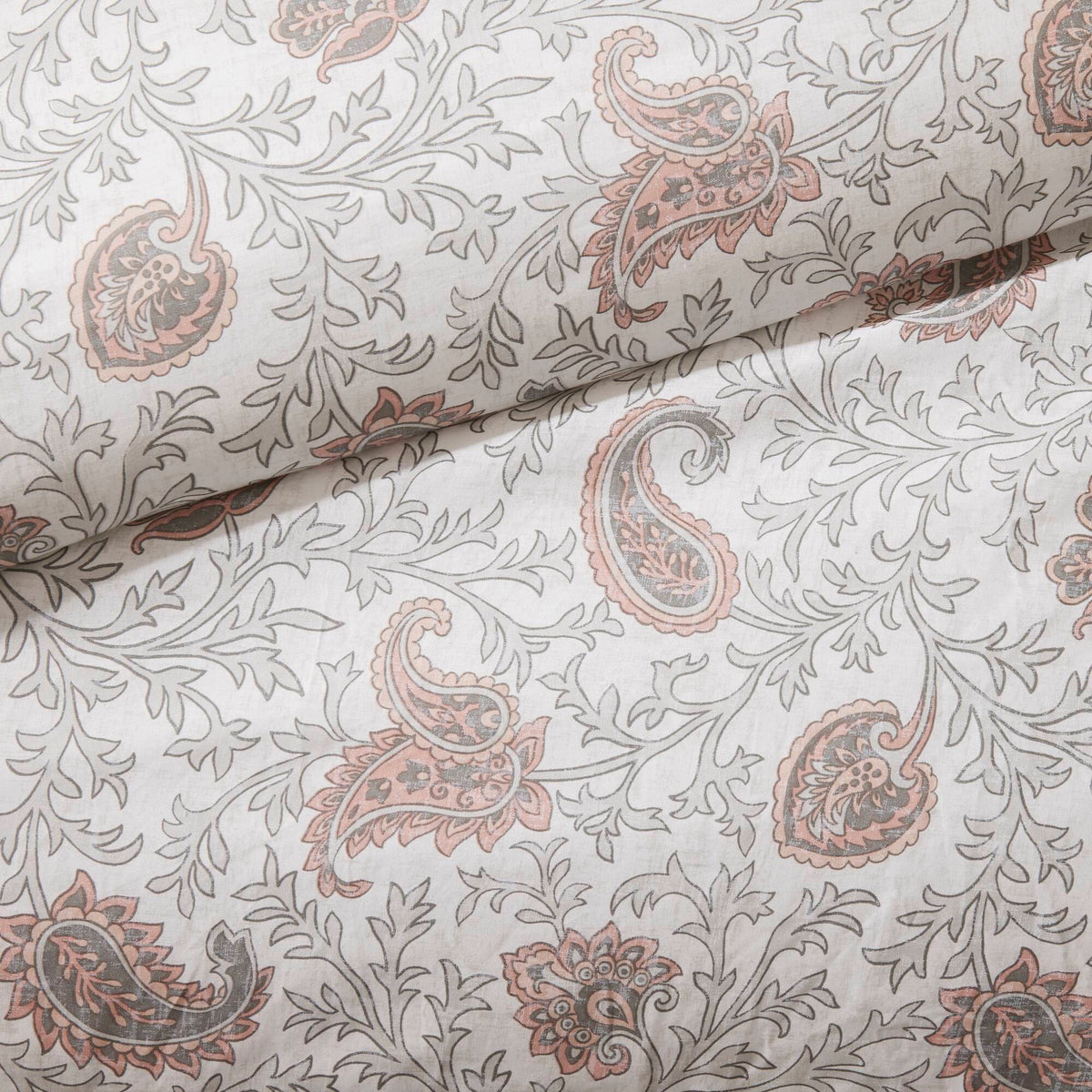 9 Piece Cotton Percale Comforter Set Blush