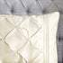 7 Piece Tufted Comforter Set Ivory King