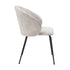 Velvet Upholstery Side Chairs 2 Piece Set With Metal Legs Modern Home Furniture - Beige