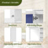 Wall Mount 2 In 1 Mirror Cabinet With Adjustable Shelf, Soft-Closing Hinges