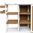 Foldable Outdoor Kitchen Island with Stainless Steel Top - Natural Wood