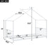 Metal House Platform Bed With Modern Design And Durable Frame