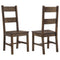 Coleman Dining Side Chair Rustic Golden Brown (Set of 2)