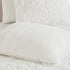 King/Cal King 3 Piece Tufted Cotton Chenille Damask Duvet Cover Set