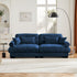 Modern Oversize Sofa With Cloud Like Comfort, Featuring Waist And Throw Pillows