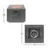33" Outdoor Iron Square Propane Fire Pit - Brushed Brown