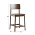 Minimalist Solid Wood Counter Stool, Set of 2