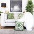 Dora - Vintage Vine Pillow Covers With Hidden Zipper (Set of 2) - Green
