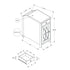 Accent Side Table, Storage Drawer, Traditional - Taupe