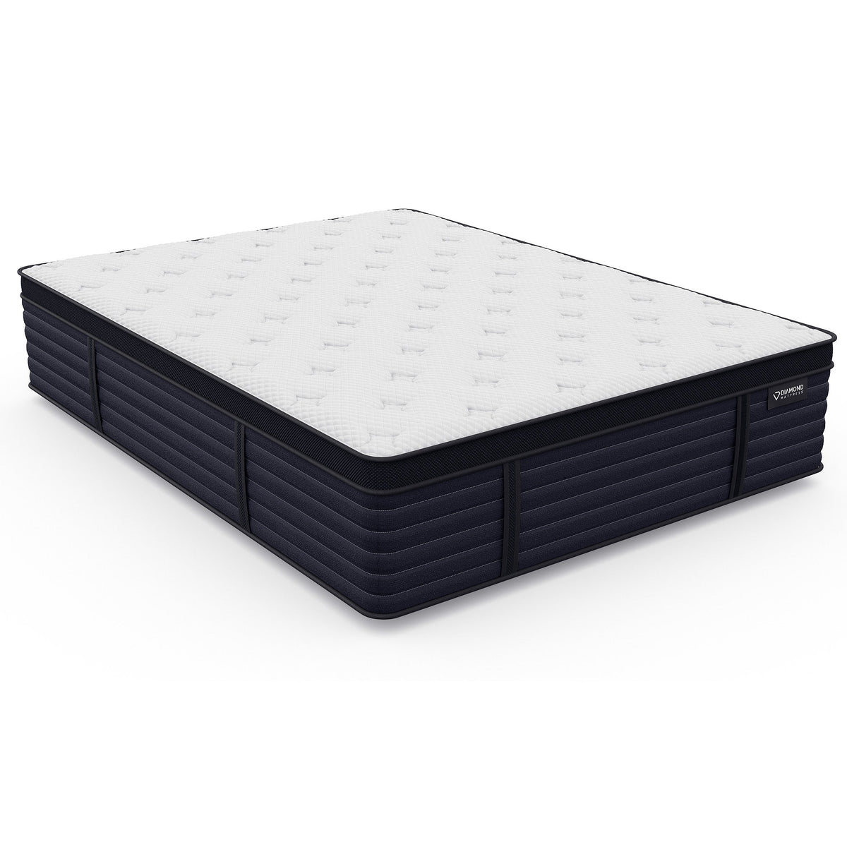 Diamond Hughes Latex Hybrid Twin Mattress with Euro-Top 14.5