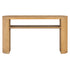 Console Table With Fluted Legs, Open Shelf