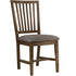Open Slat Back Kitchen Side Chair (Set of 2) - Brown Oak
