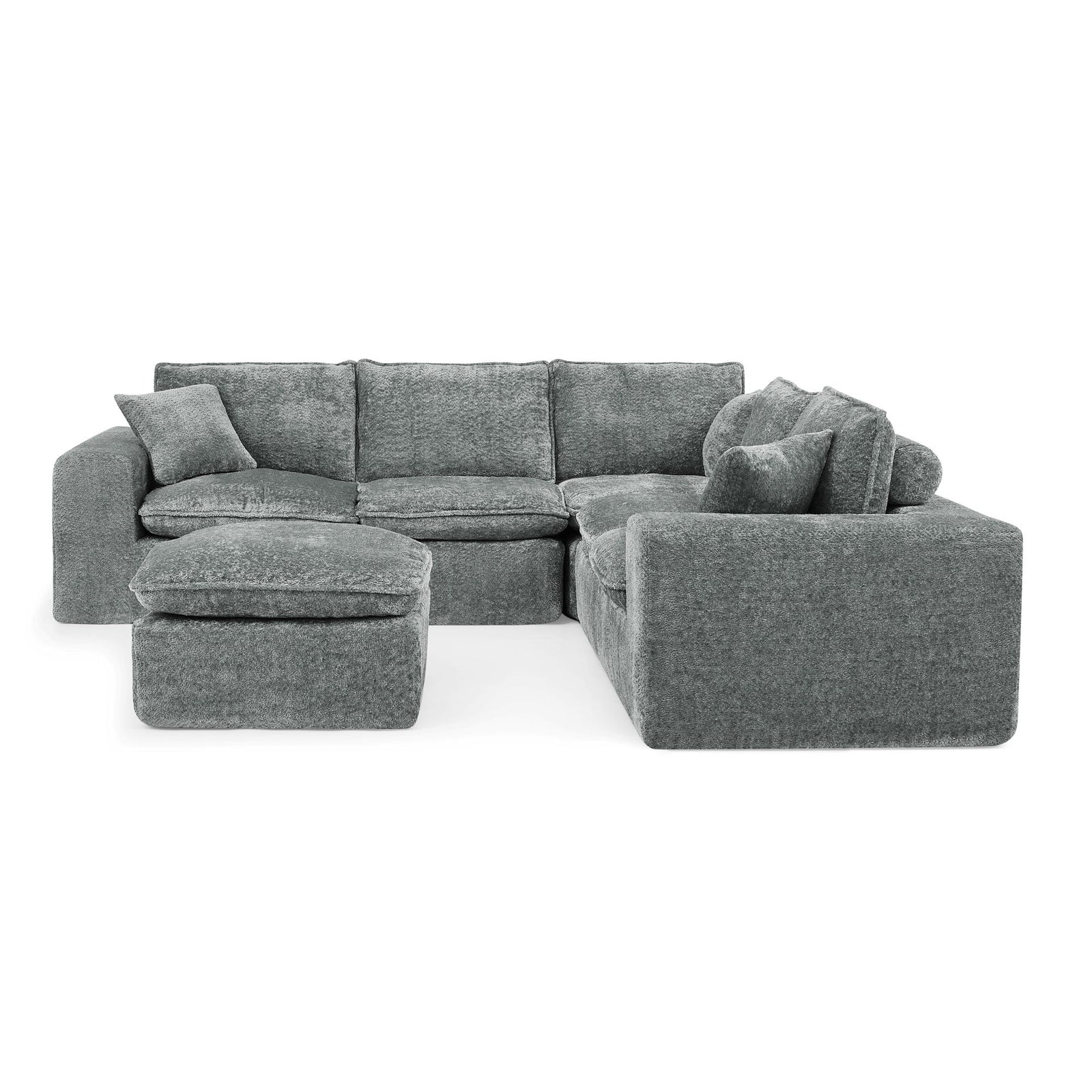 Sectional Sofa With Moveable Ottoman