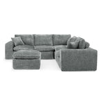 Sectional Sofa With Moveable Ottoman