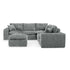 Sectional Sofa With Moveable Ottoman