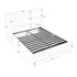 Functional Vertical Striped Bed With Gas Lift Storage