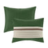 7 Pc Faux Suede Comforter Set Green King