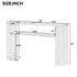 Console Table With Fluted Legs, Open Shelf