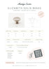 Elizabeth Solid Brass Cabinet Knob with Base - 1.25"