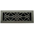 Cast Brass Empire Vent Cover - Brushed Nickel