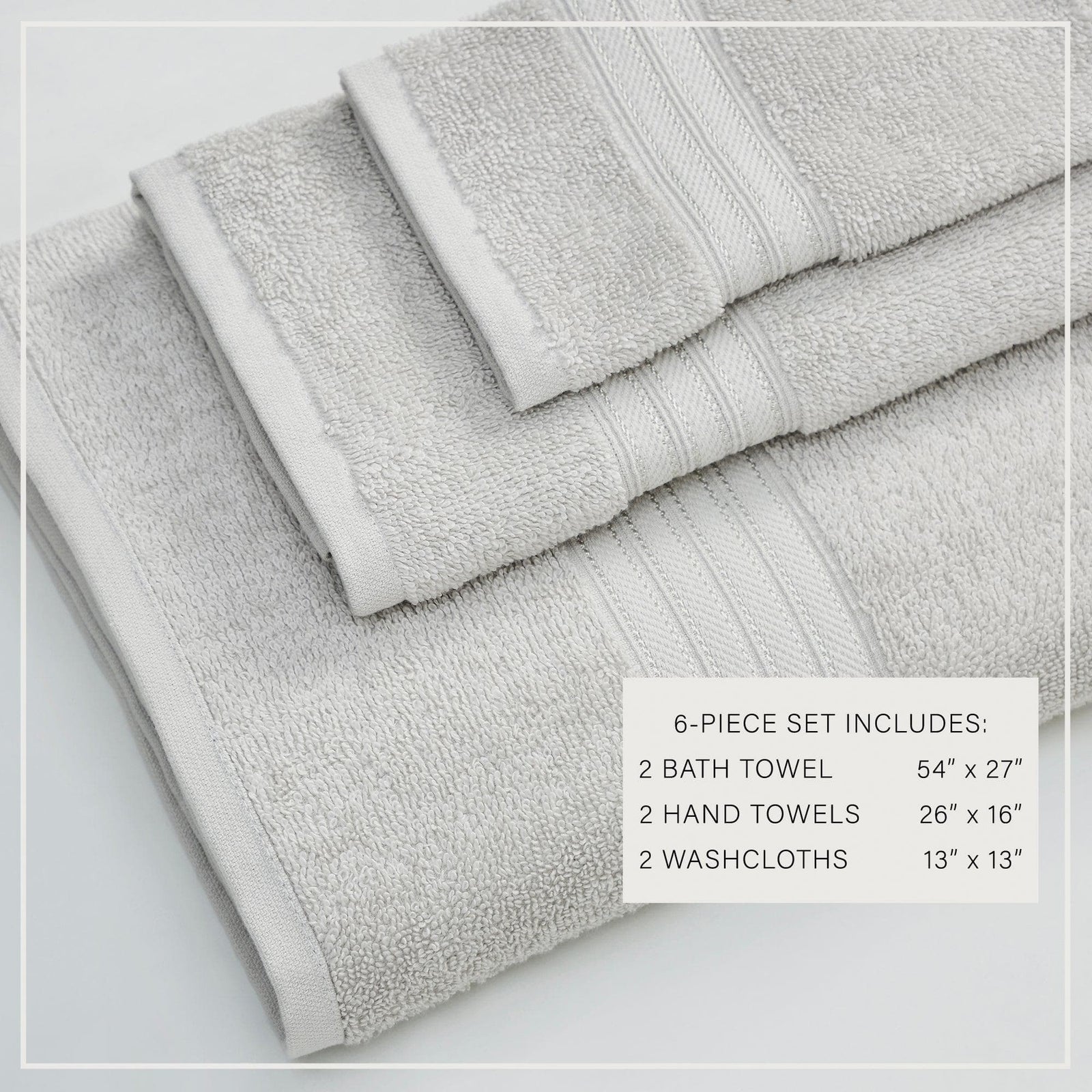 Cotton Terry Bath Towel Set - Cooper Collection