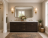 80 Inch Espresso Shaker Double Sink Bathroom Vanity with Drawers