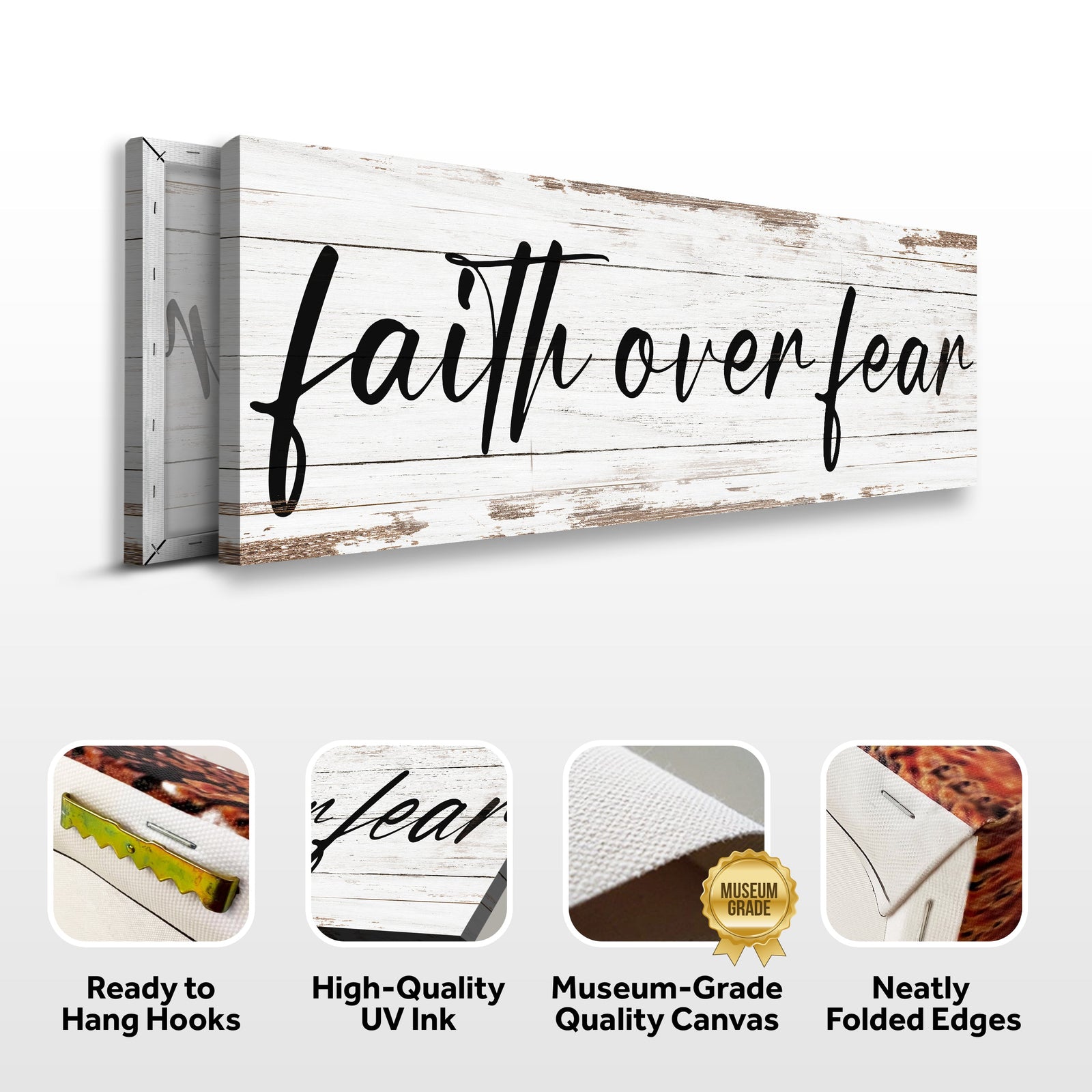 Faith Over Fear Faith Sign III