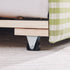 Gingham Daybed With USB Charging Port, Wave-Shaped Design