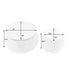 Round Storage Ottoman, 2 In 1 Function, End Table And Ottoman