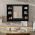 Modern Wall Mounted Mirror Cabinet With Adjustable Shelf, Soft Close Door, And Towel Bar