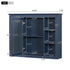 Wall Mounted Medicine Cabinet With Mirror, Storage Cabinet Featuring 6 Open Shelves And Adjustable Interior