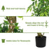 Artificial Ficus Tree With Pot For Home Decor Indoor Plant - Green