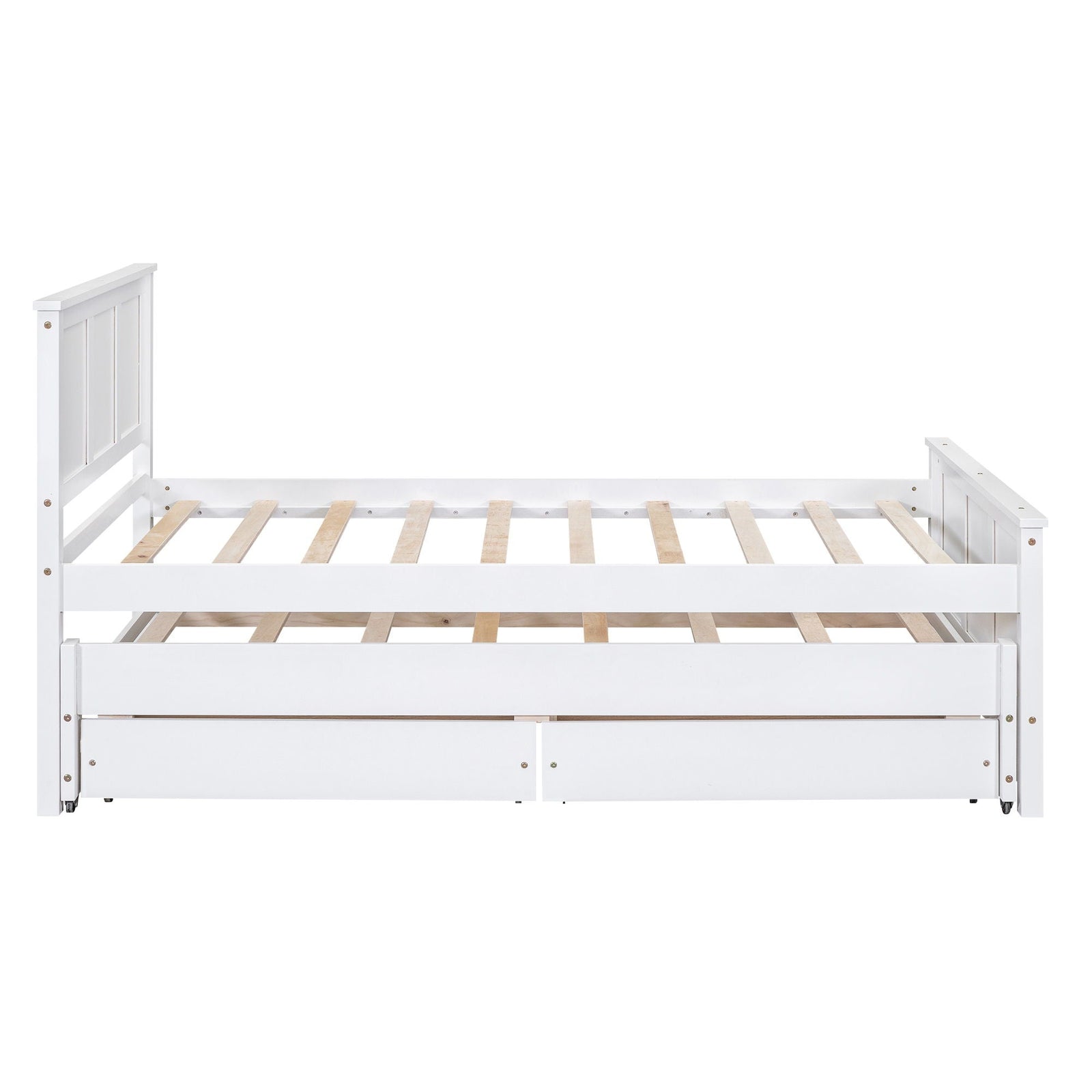 Platform Bed With Trundle And Drawers