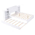 Storage Platform Bed With Pull Out Shelves And Trundle