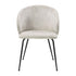 Velvet Upholstery Side Chairs 2 Piece Set With Metal Legs Modern Home Furniture - Beige