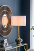 D15x29 Table Lamp with Glass Drum Shade