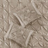 7 Piece Tufted Comforter Set in Taupe