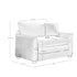 Walker Edison | Cloud Deep Seat Loveseat Sofa Set