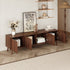 TV Stand With Soft Closing Hinges And Cable Management - Walnut