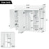Wall Mount Mirror Cabinet With Adjustable Shelves, Soft Closing Hinges